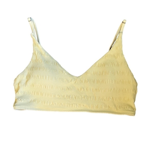 Nwot O'NEILL Saltwater Solids Textured Trestles Bralette Bikini Top Straw XL - Picture 1 of 9